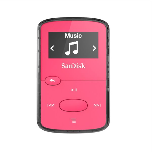 Přehrávač SanDisk MP3 Clip Jam 8 GB MP3, růžový
