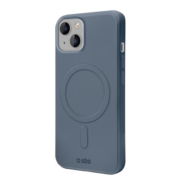 SBS Pouzdro Smooth Mag kompatibilní s MagSafe pro iPhone 14 Plus, modrá