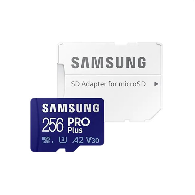 Samsung PRO Plus Micro SDXC 256GB + SD adaptér