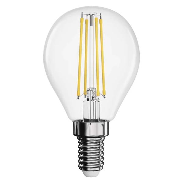 Emos LED žárovka Filament Mini Globe 6W E14, teplá biela