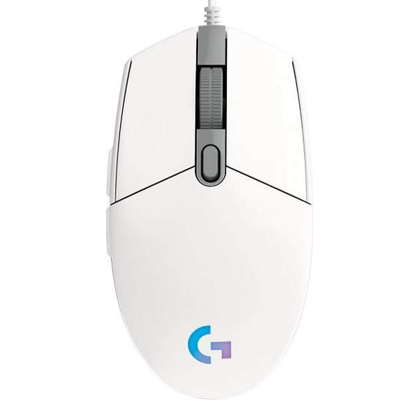 Herní myš Logitech G102 Lightsync Gaming Mouse, bílá