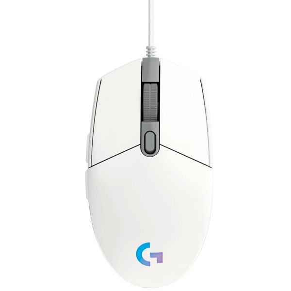 Herní myš Logitech G203 Lightsync Gaming Mouse, bílá