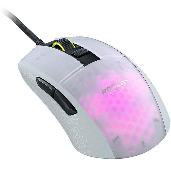 Herní myš Roccat Burst Pro Gaming Mouse, bílá
