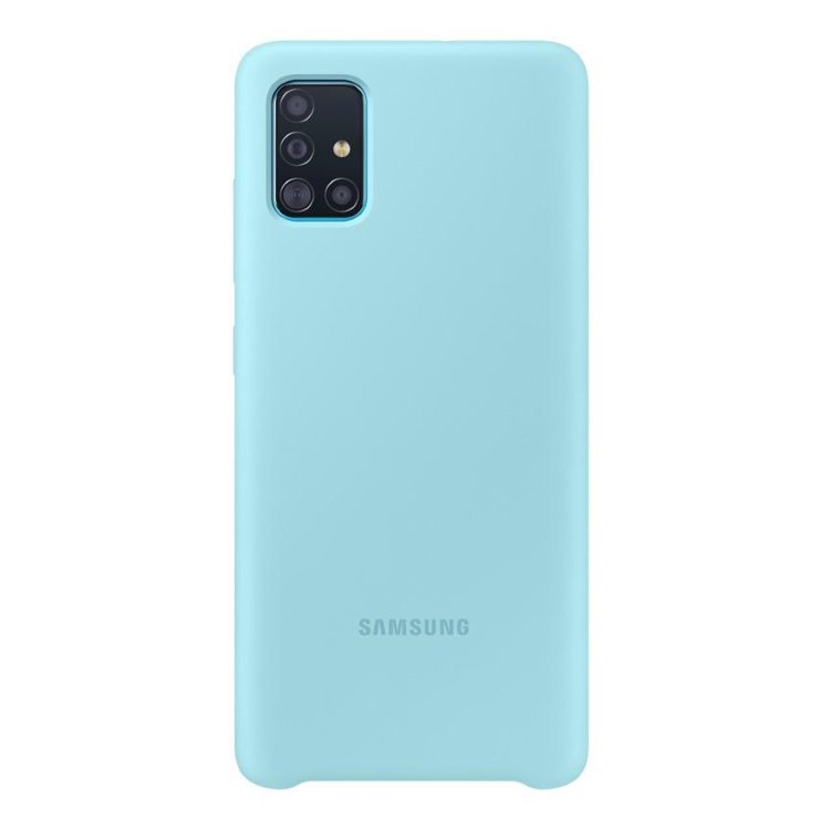 Pouzdro Samsung Silicone Cover EF-PA515TLE pro Samsung Galaxy A51-A515F, Blue