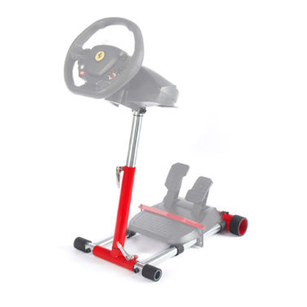 Wheel Stand Pro DELUXE V2, stojan pro závodní volant a pedály Thrustmaster SPIDER, T80/T100, T150, F458/F430, red