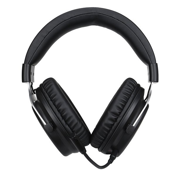 Marvo HG9052, sluchátka s mikrofonem, ovládání hlasitosti, černá, 7.1, červeně podsvícená, 7.1
