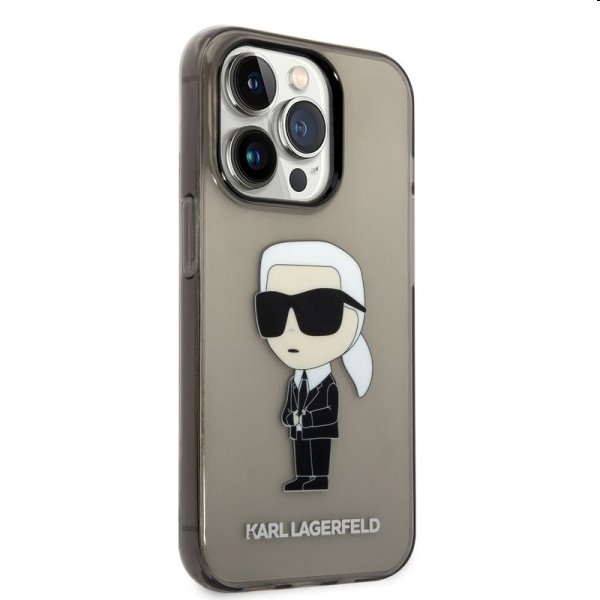 Pouzdro Karl Lagerfeld IML Ikonik NFT pro Apple iPhone 14 Pro, černé