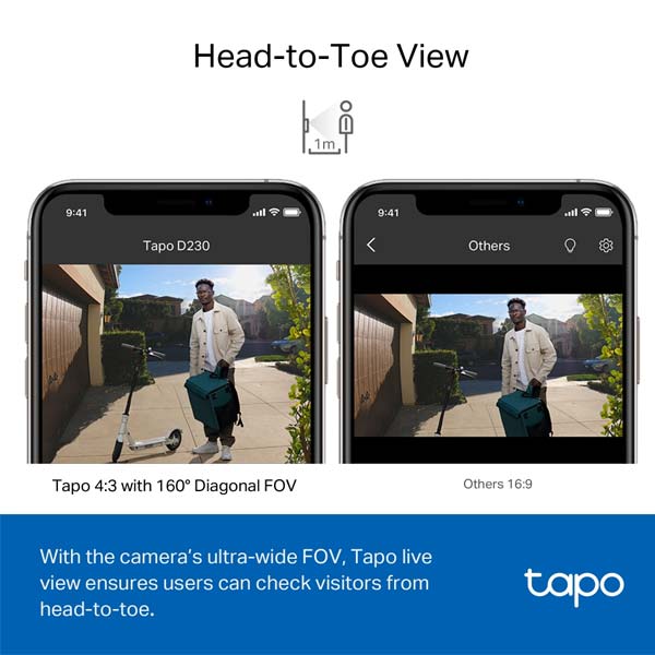 Tp-link Tapo D230S1, inteligentní video zvonek