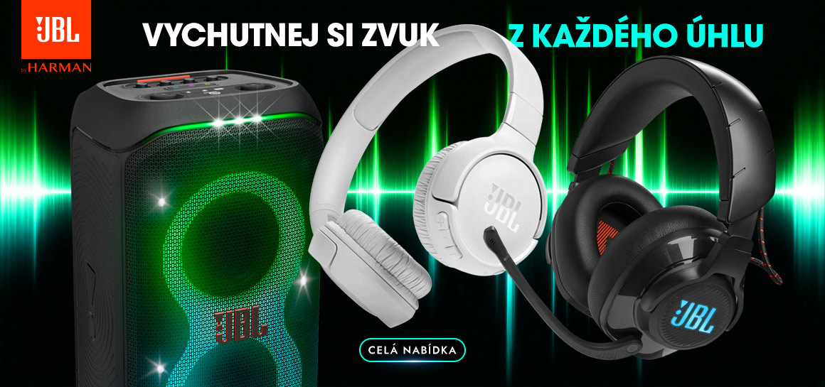 JBL - vychutnej si zvuk z každého úhlu