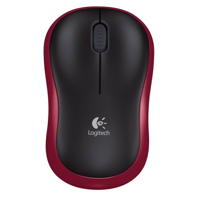 Logitech M185 - bezdrôtová myš - červená Logitech M185 - bezdrôtová myš - červená