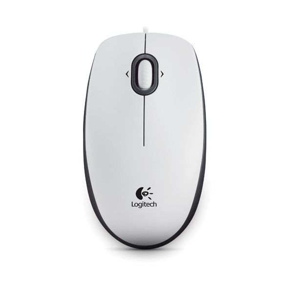 Kancelářská myš Logitech Optical USB Mouse B100, white Kancelářská myš Logitech Optical USB Mouse B100, white