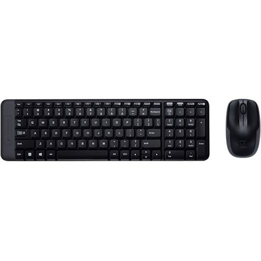 Bezdrátový set Logitech Wireless Set-Keyboard and Mouse MK220, US Bezdrátový set Logitech Wireless Set-Keyboard and Mouse MK220, US