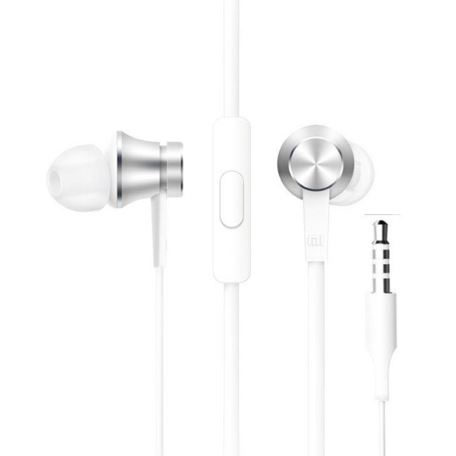 Xiaomi Mi In Basic sluchadla - Strieborné Xiaomi Mi In Basic sluchadla - Strieborné