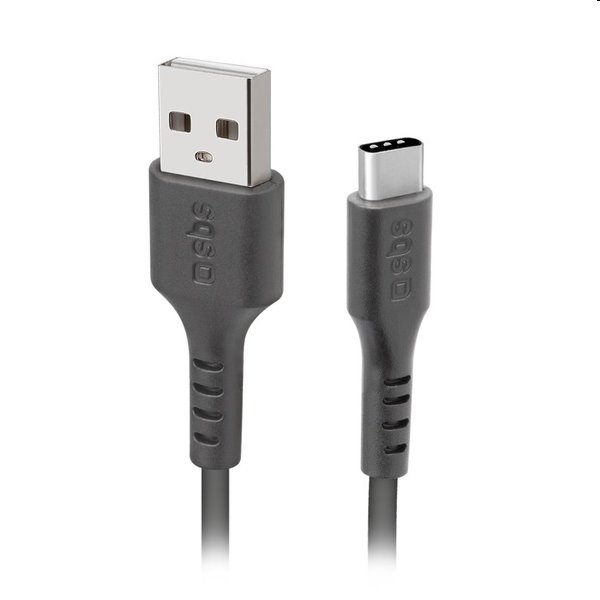 SBS Kabel USB/USB-C USB 2.0, 1,5 m, černá