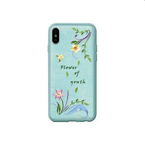 Devia kryt Flower Embroidery Case pro iPhone X/XS