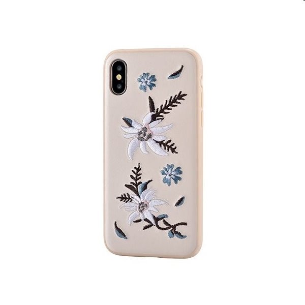 Devia kryt Flower Embroidery Case pro iPhone X/XS