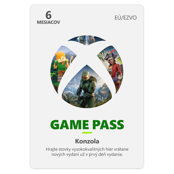 Xbox Game Pass 6 měsíční předplatné