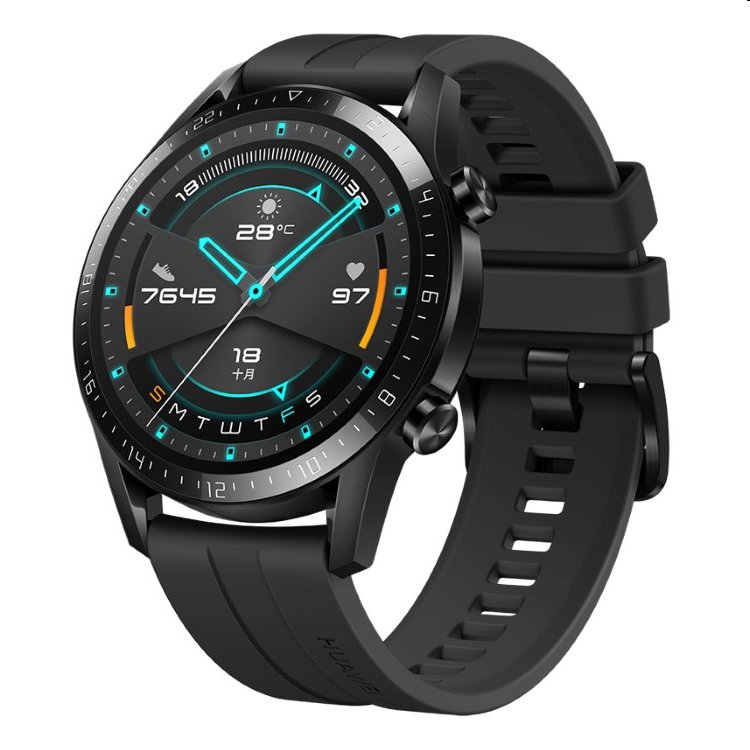 Huawei Watch GT2 Sport, 46mm | Matte Black, Třída B - použité, záruka 12 měsíců