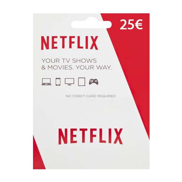 Netflix 25 €-elektronická peněženka Netflix 25 €-elektronická peněženka