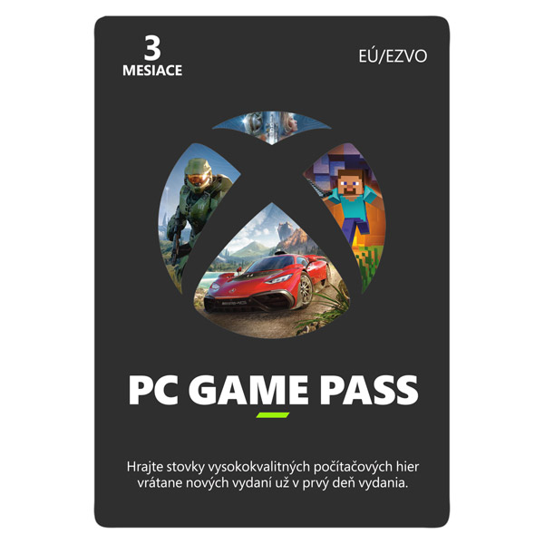 PC Game Pass 3 měsíční předplatné