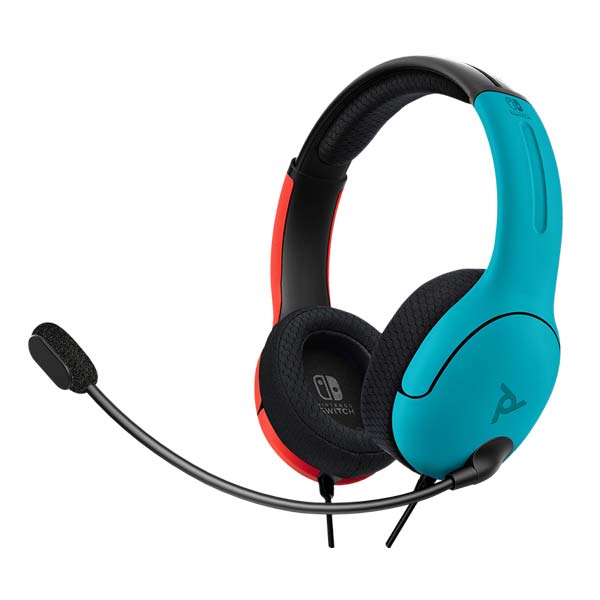 Kabelový headset PDP LVL40 pro Nintendo Switch, Blue/Red