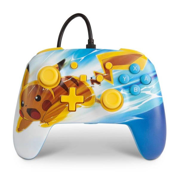 Kabelový ovladač PowerA Enhanced pro Nintendo Switch, Pikachu Electric Fade