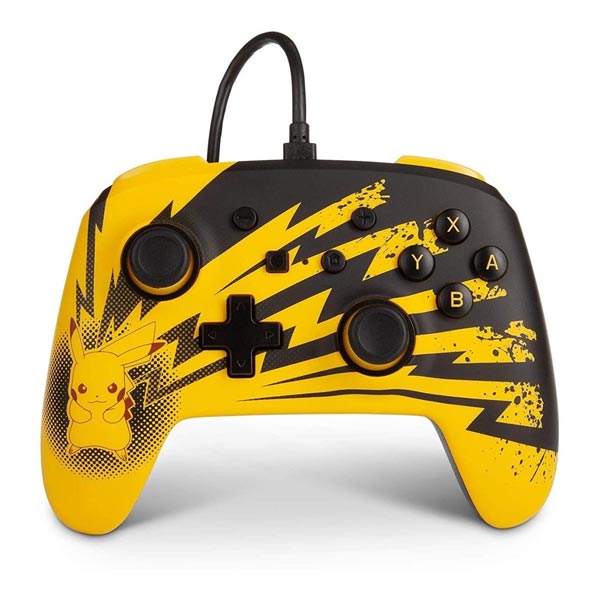 PowerA Enhanced Wired Controller for Nintendo Switch, Lightning Pikachu PowerA Enhanced Wired Controller for Nintendo Switch, Lightning Pikachu