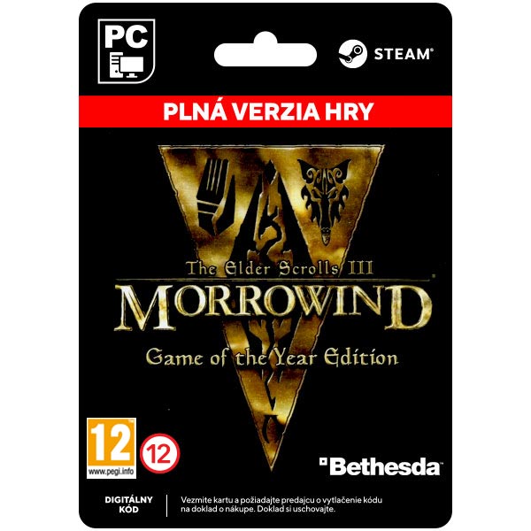 The Elder Scrolls 3: Morrowind (Game of the Year Edition) [Steam]