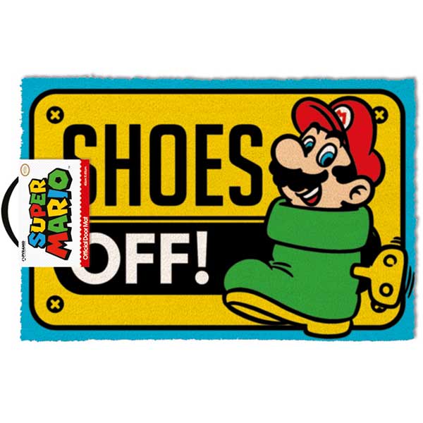Rohožka Shoes Off Colour (Super Mario)