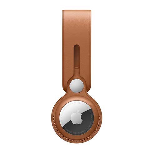 Apple AirTag Leather Loop, saddle brown