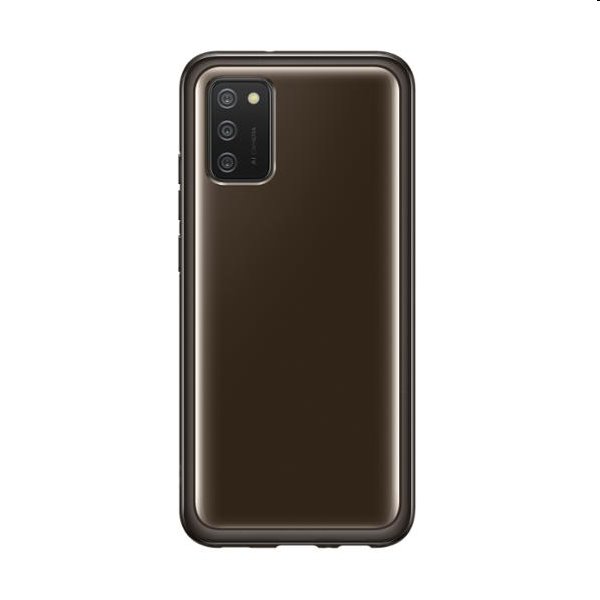 Pouzdro Clear Cover pro Samsung Galaxy A02s - A026T, black (EF-QA026T)