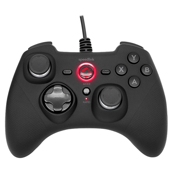 Speedlink Rait Gamepad for PC/PS3/Switch/OLED, rubber-black