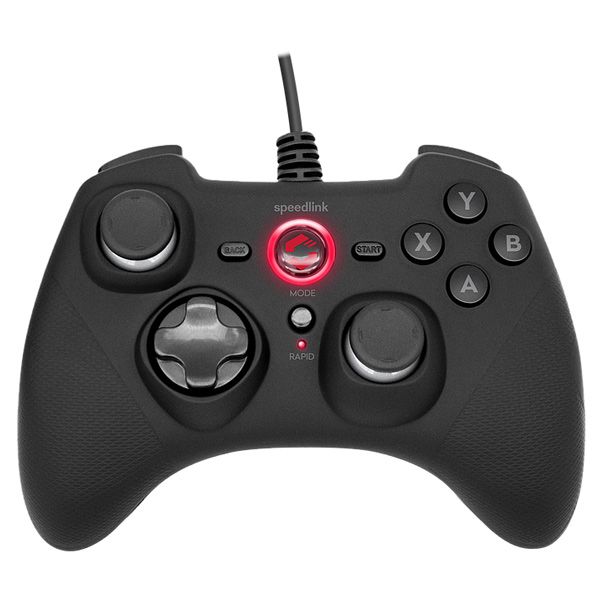 Speedlink Rait Gamepad for PC/PS3/Switch/OLED, rubber-black Speedlink Rait Gamepad for PC/PS3/Switch/OLED, rubber-black