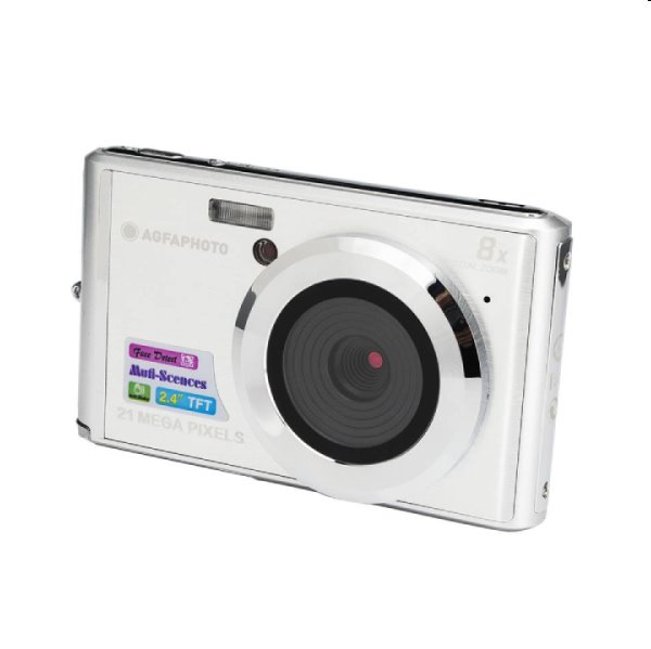 Fotoaparát AgfaPhoto Compact DC 5200, stříbrný