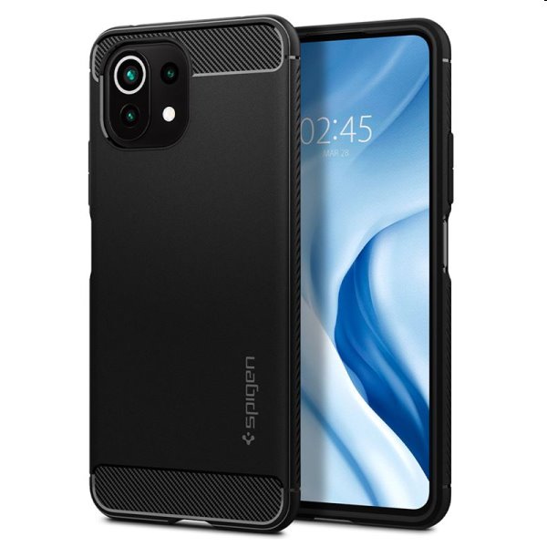 Pouzdro Spigen Rugged Armor pro Xiaomi Mi 11 Lite/5G, černé