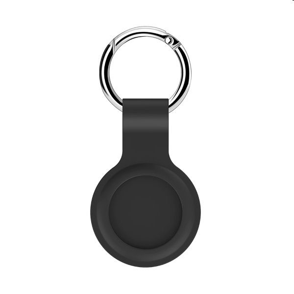 Silikonové pouzdro Tactical s karabinkou pro AirTag, black Silikonové pouzdro Tactical s karabinkou pro AirTag, black