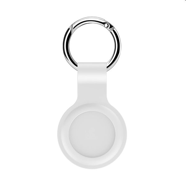 Silikonové pouzdro Tactical s karabinkou pro AirTag, white Silikonové pouzdro Tactical s karabinkou pro AirTag, white