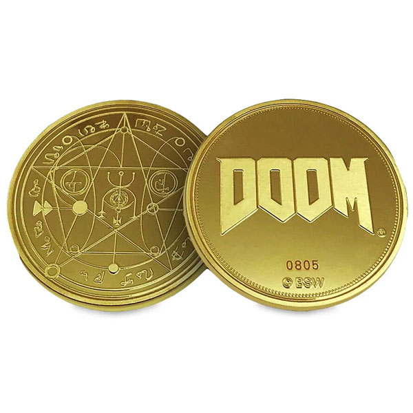 Sběratelská mince Limited Edition 25th Anniversary Gold (Doom)