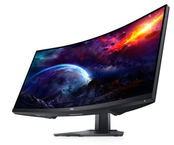 Dell Curved  Gaming Monitor S3422DWG 34’’ WQHDG 3440 x 1440, 3000:1, 1ms, 400cd, HDMI, DP, USB, Repro, VESA, 3Y