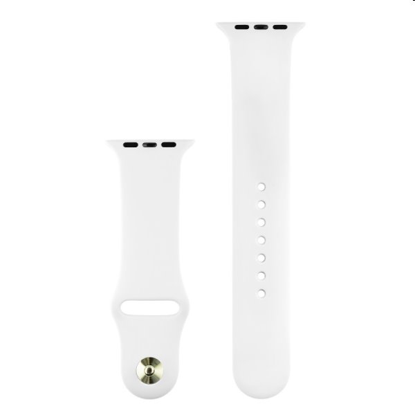 Silikonový řemínek COTEetCI pro Apple Watch 38/40/41mm, bílý