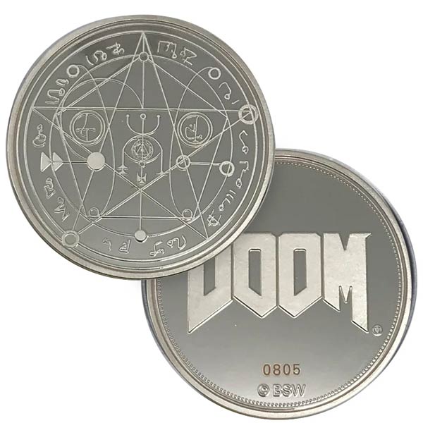 Sběratelská mince Limited Edition 25th Anniversary Silver (Doom)