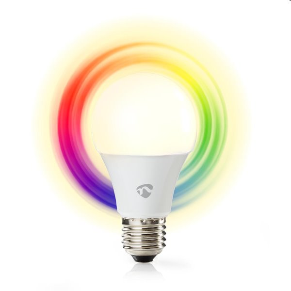 Smart RGB LED žárovka Nedis A60 6W E27 470lm