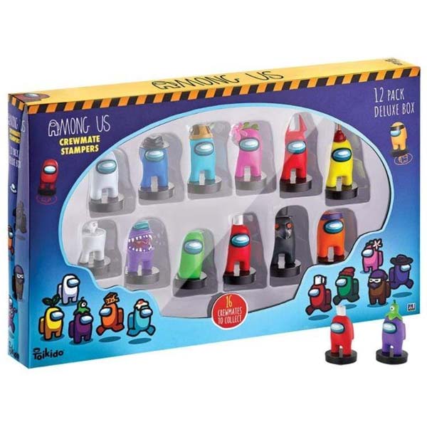 Figurky Among Us Crewmate Stampers 12 Pack Deluxe Box Figurky Among Us Crewmate Stampers 12 Pack Deluxe Box