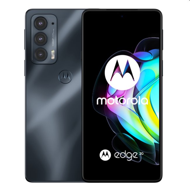 Motorola Edge 20, 8/128GB, black, Třída A - použité, záruka 12 měsíců