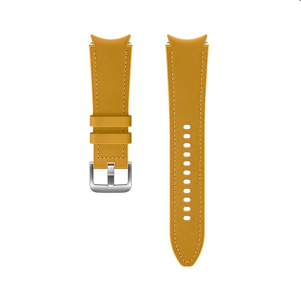 Náhradní hybridní kožený řemínek pro Samsung Galaxy Watch4 (velikost M/L), mustard Náhradní hybridní kožený řemínek pro Samsung Galaxy Watch4 (velikost M/L), mustard