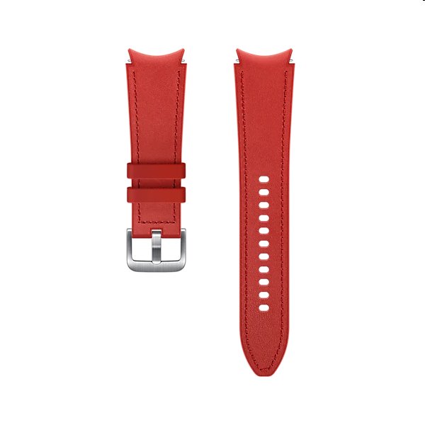 Náhradní hybridní kožený řemínek pro Samsung Galaxy Watch4 (velikost M/L), red