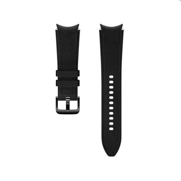 Náhradní hybridní kožený řemínek pro Samsung Galaxy Watch4 (velikost S/M), black