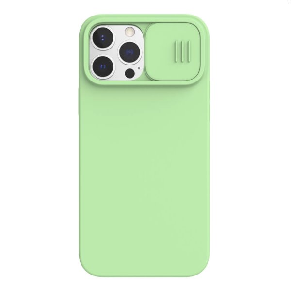 Nillkin CamShield Silky Magnetic zadní silikonový kryt pro iPhone 13 Pro Max, zelené