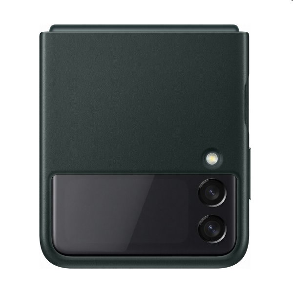 Pouzdro Leather Cover pro Samsung Galaxy Z Flip3, green