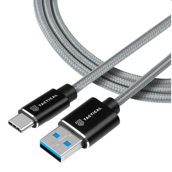 Tactical kevlarový USB-A/USB-C kabel, 0.3m